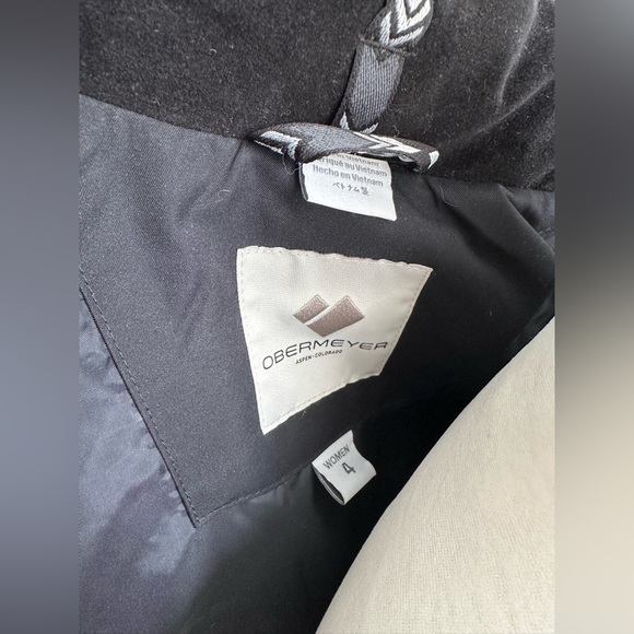 Obermeyer Sz Sm4 Women’s Black Ski Jacket Tuscany fur hood *Excellent Condition* - Picture 4 of 8